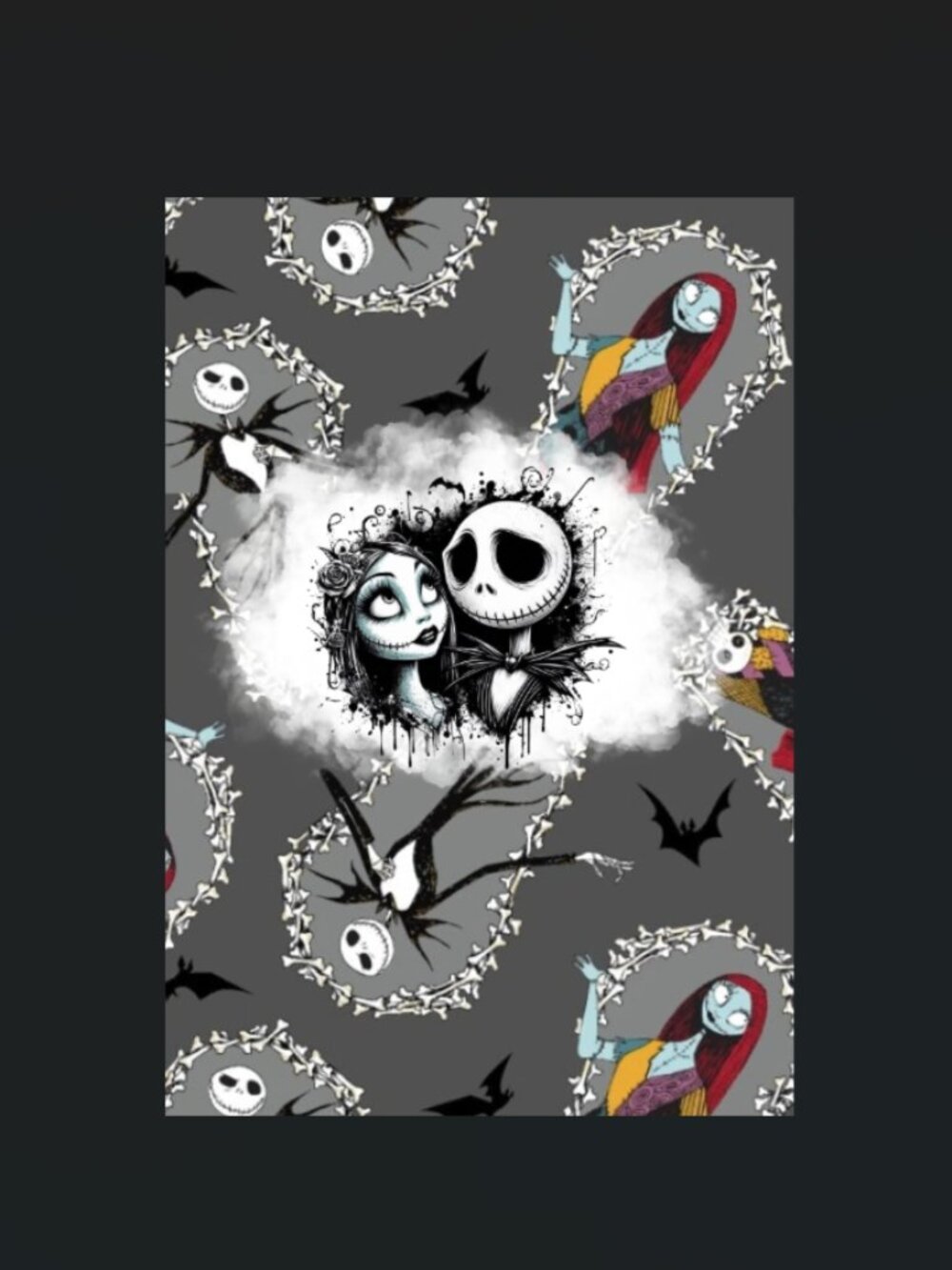 Custom Composition Book & Mini Notebook, Handmade, Jack and Sally, Halloween